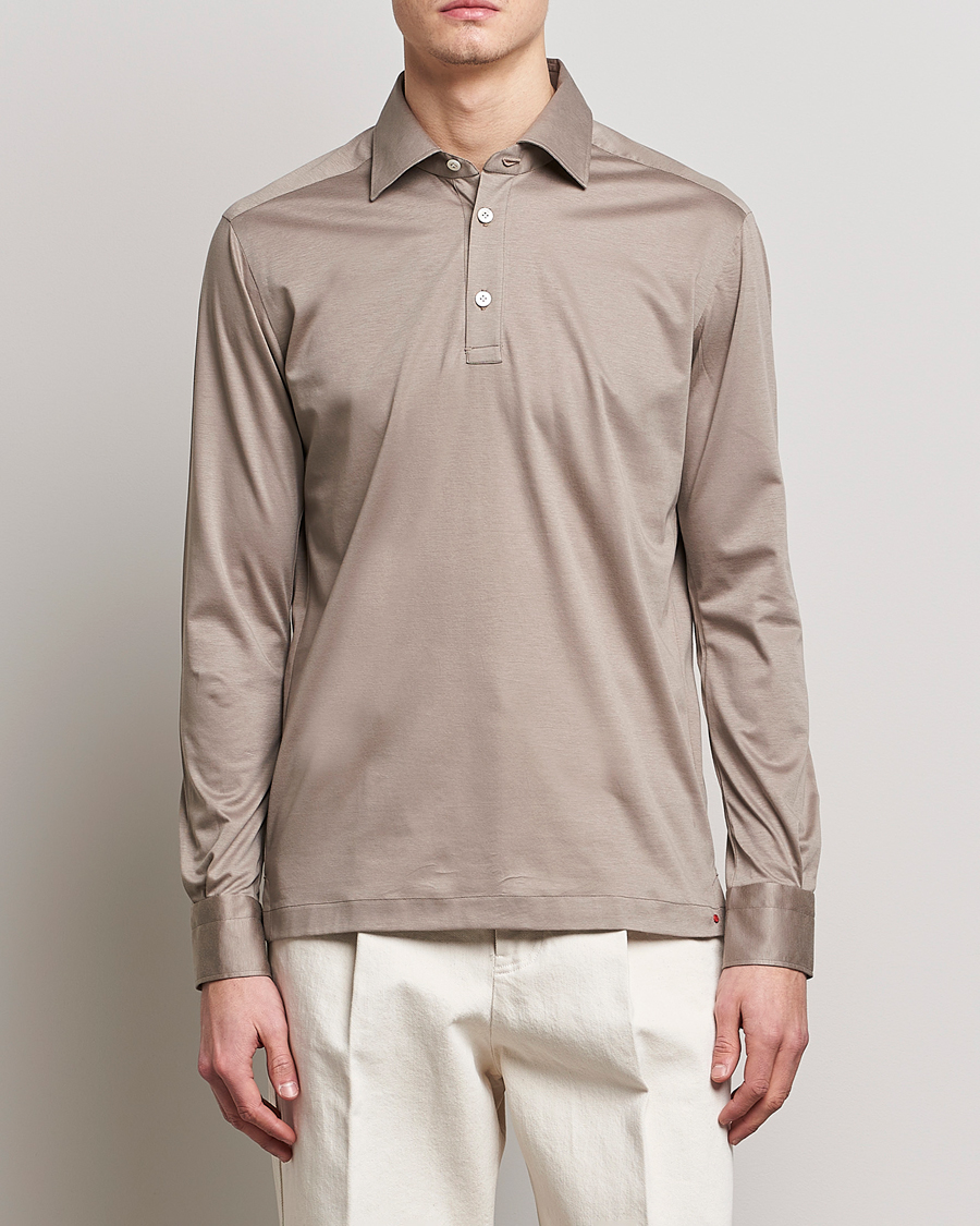 Herren | Hemden | Kiton | Popover Shirt Beige