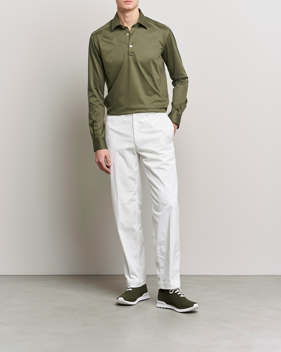Herren | Hemden | Kiton | Popover Shirt Dark Olive