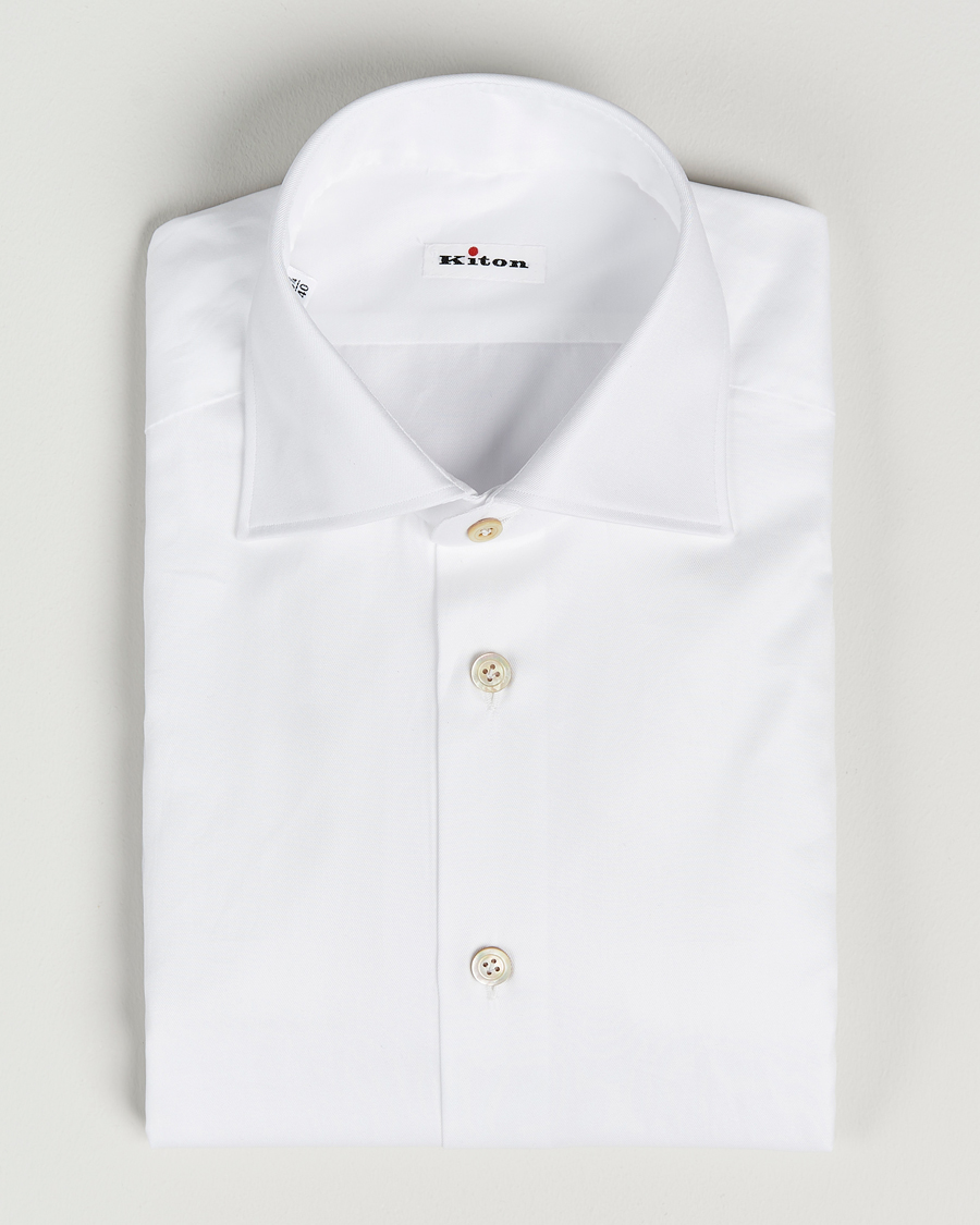 Herren | Hemden | Kiton | Slim Fit Dress Shirt White