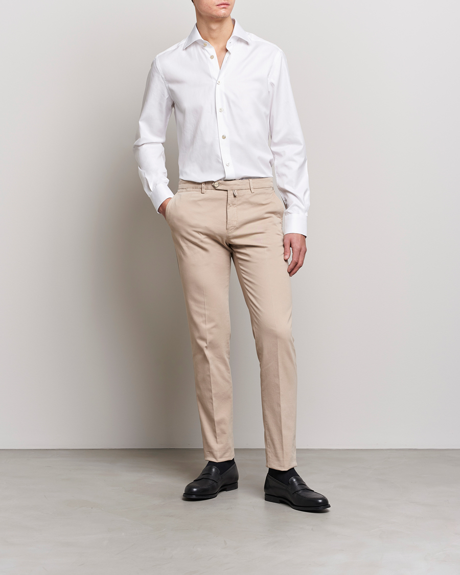 Herren | Hemden | Kiton | Slim Fit Dress Shirt White