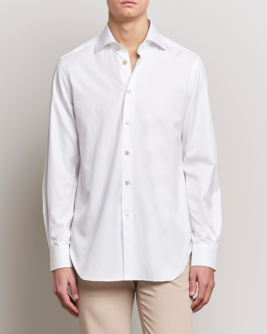 Herren | Hemden | Kiton | Slim Fit Dress Shirt White