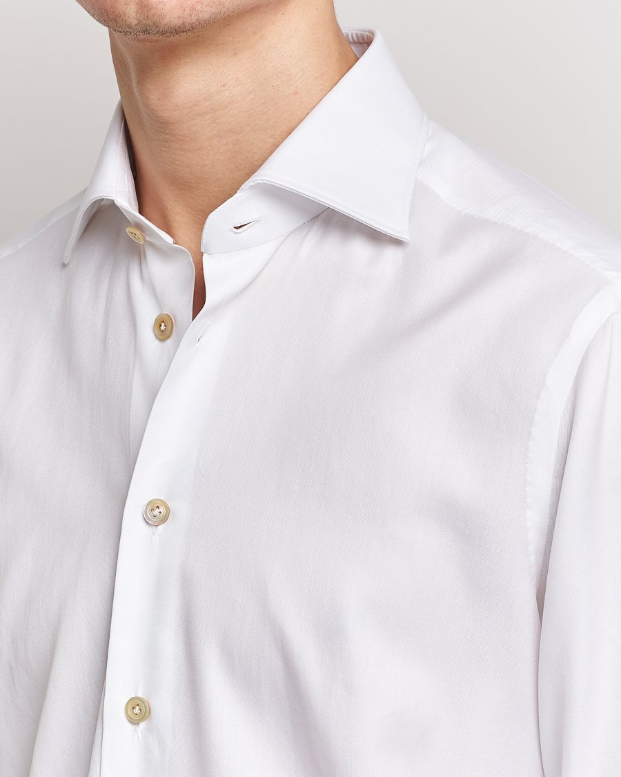 Herren | Hemden | Kiton | Slim Fit Dress Shirt White