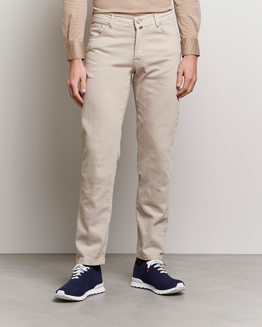 Herren | Hosen | Kiton | Kurabo 5-Pocket Pants Light Beige