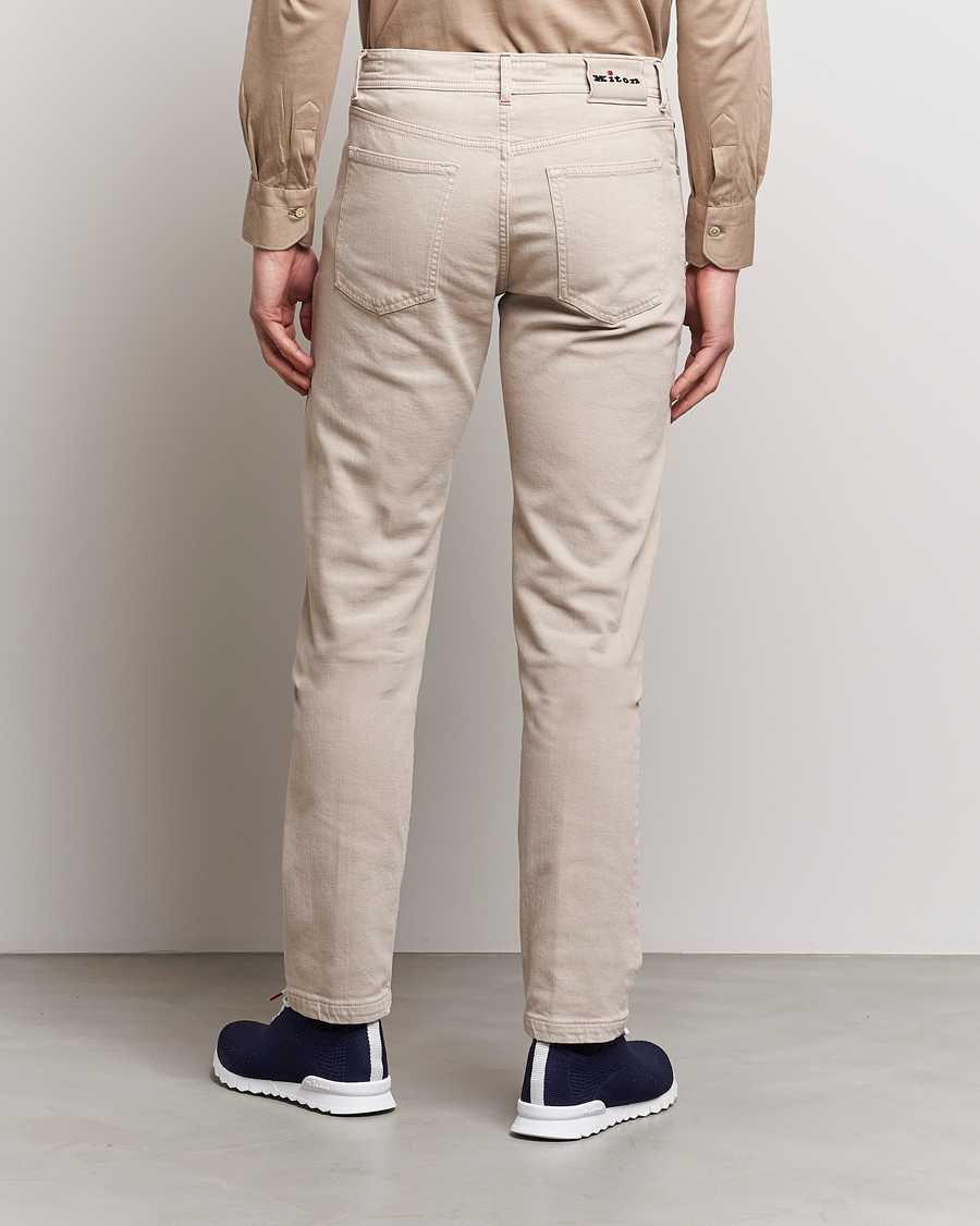 Herren | Hosen | Kiton | Kurabo 5-Pocket Pants Light Beige