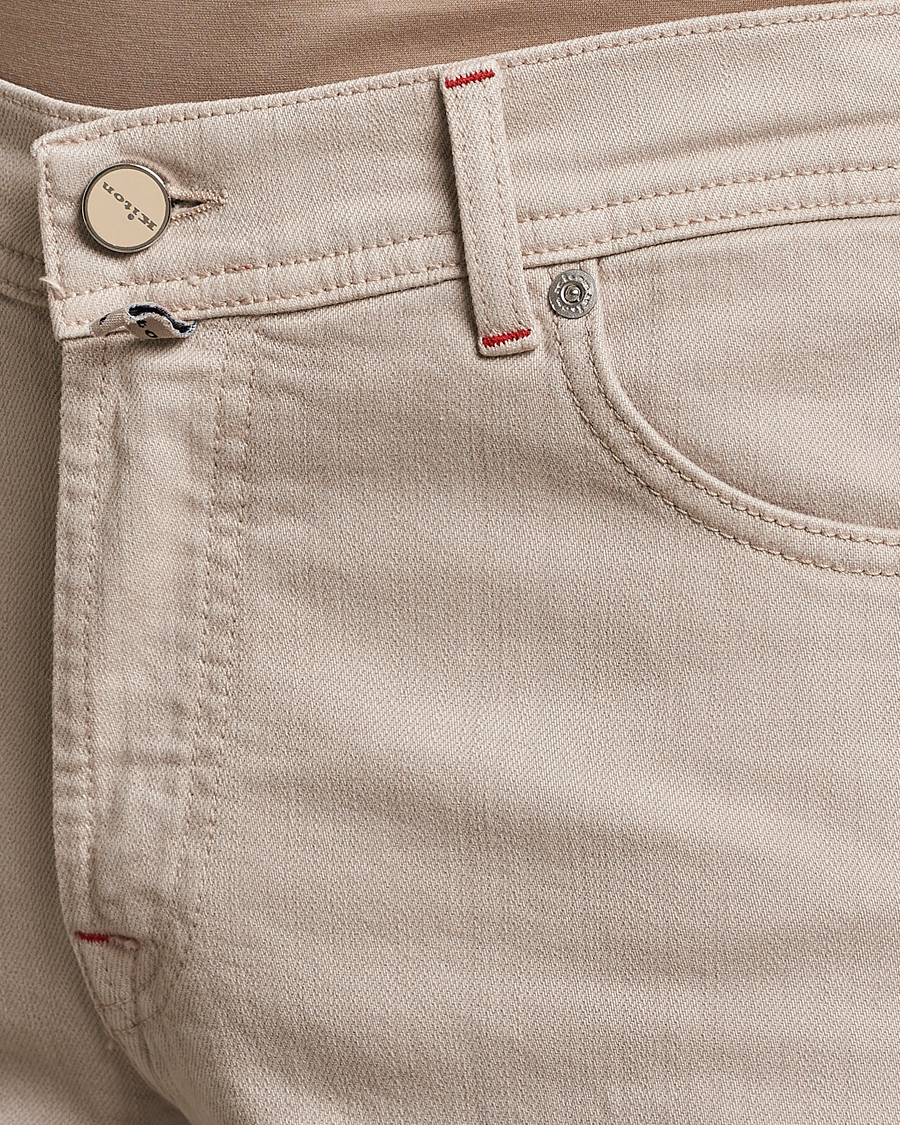 Herren | Hosen | Kiton | Kurabo 5-Pocket Pants Light Beige