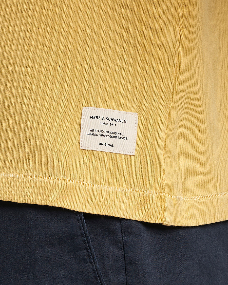 Herren | Poloshirts | Merz b. Schwanen | Organic Cotton Washed Polo Sunshine Yellow