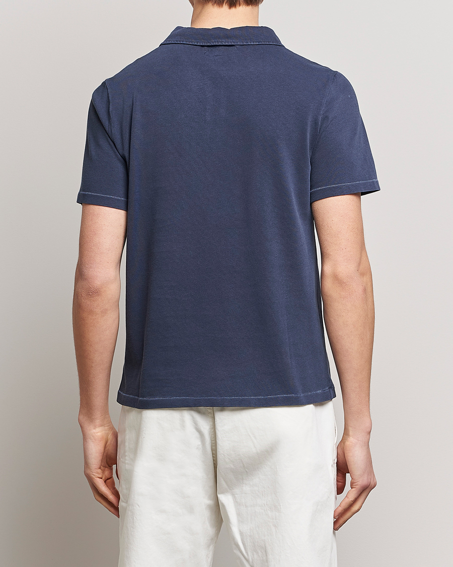 Herren | Poloshirts | Merz b. Schwanen | Organic Cotton Washed Polo Denim Blue