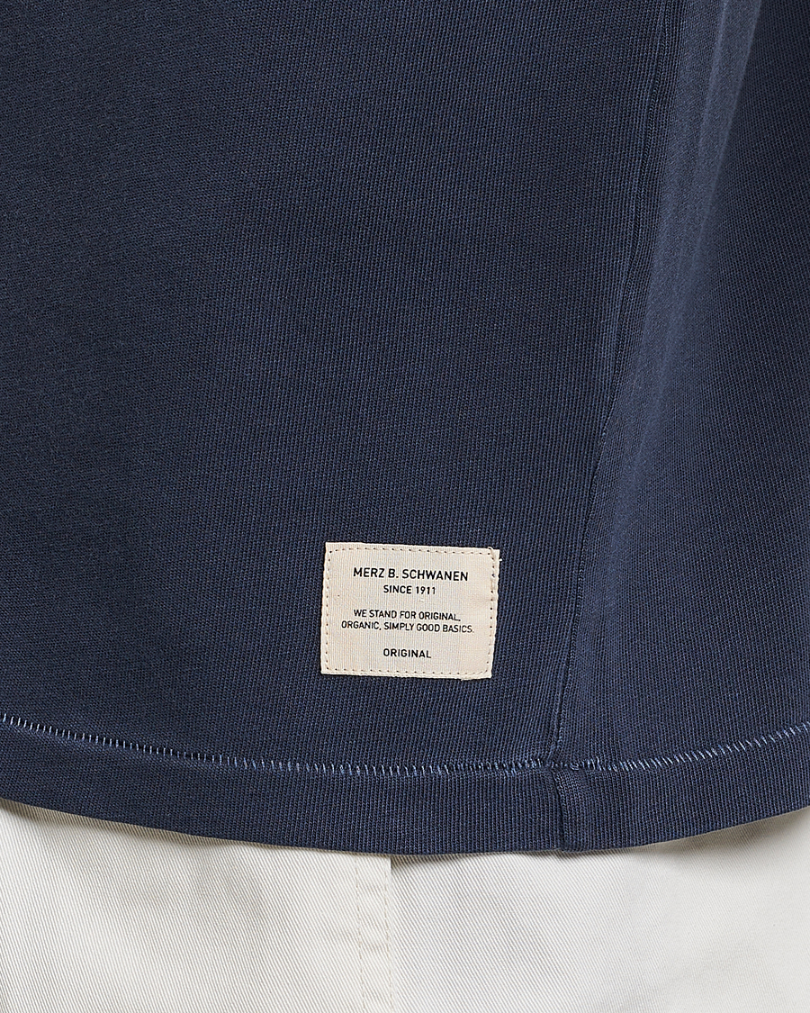 Herren | Poloshirts | Merz b. Schwanen | Organic Cotton Washed Polo Denim Blue