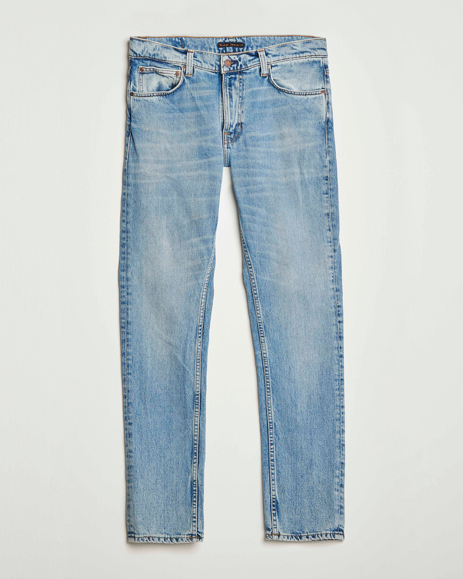 Herren | Jeans | Nudie Jeans | Lean Dean Jeans Cloud Blue