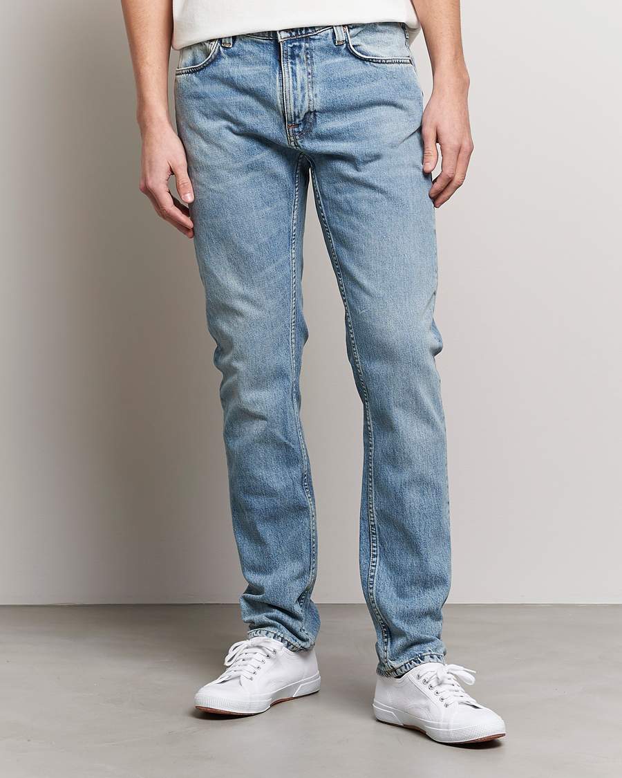 Herren | Jeans | Nudie Jeans | Lean Dean Jeans Cloud Blue