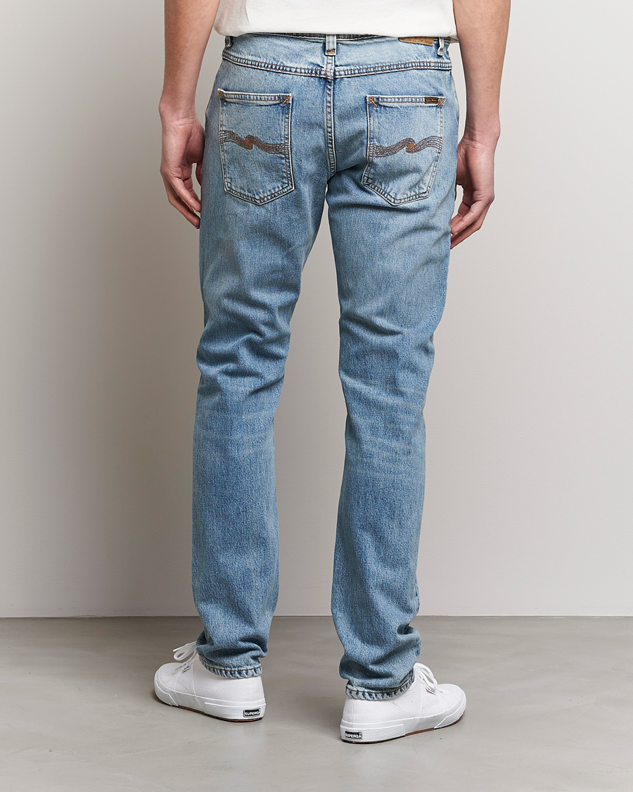Herren | Jeans | Nudie Jeans | Lean Dean Jeans Cloud Blue