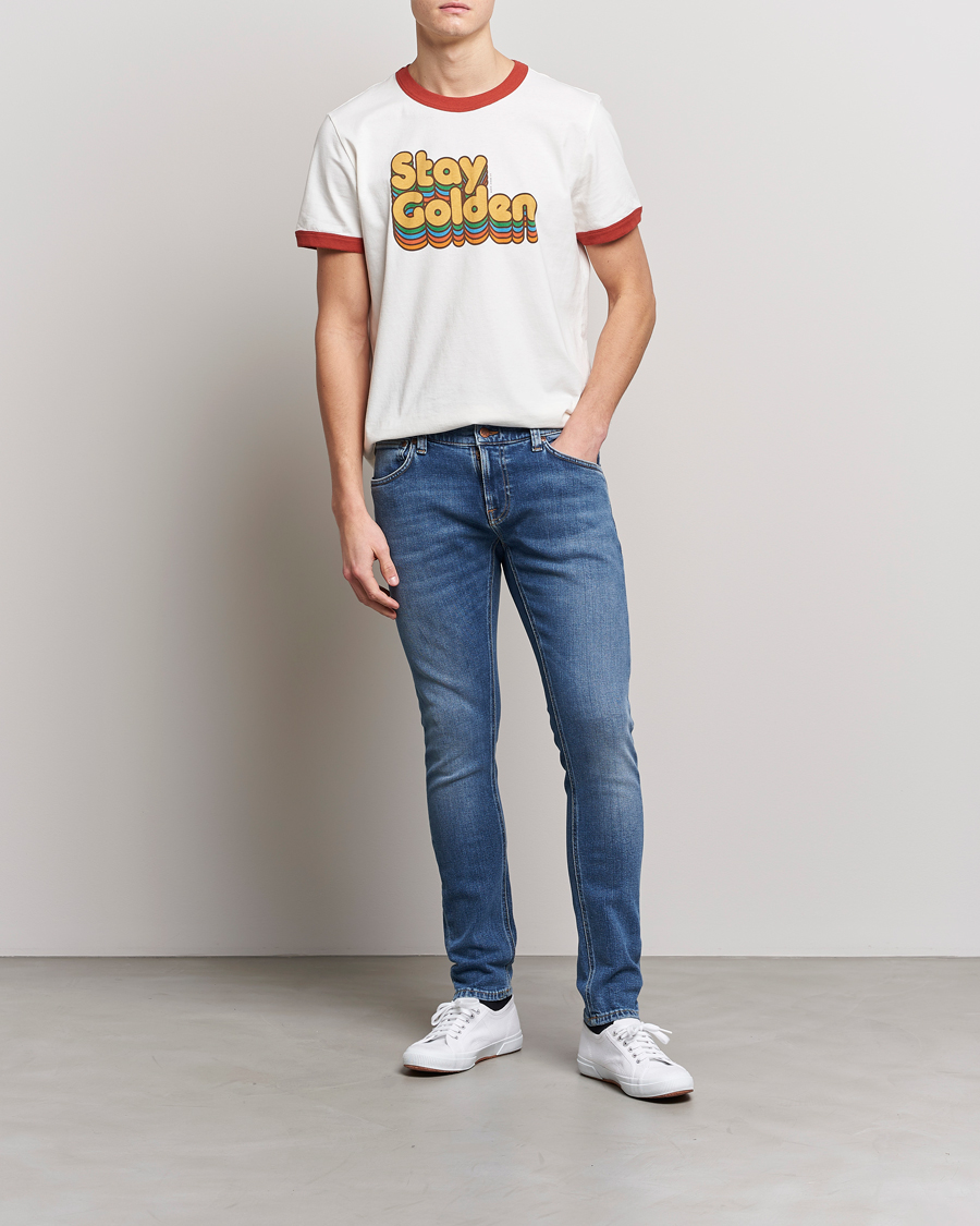 Herren | Jeans | Nudie Jeans | Tight Terry Jeans Inbetween Blues