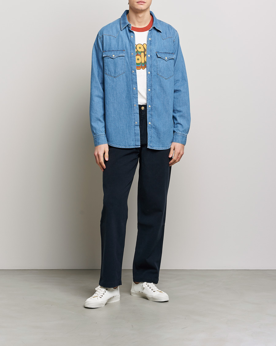 Herren | Hemden | Nudie Jeans | George Denim Shirt Another Kind Of Blue