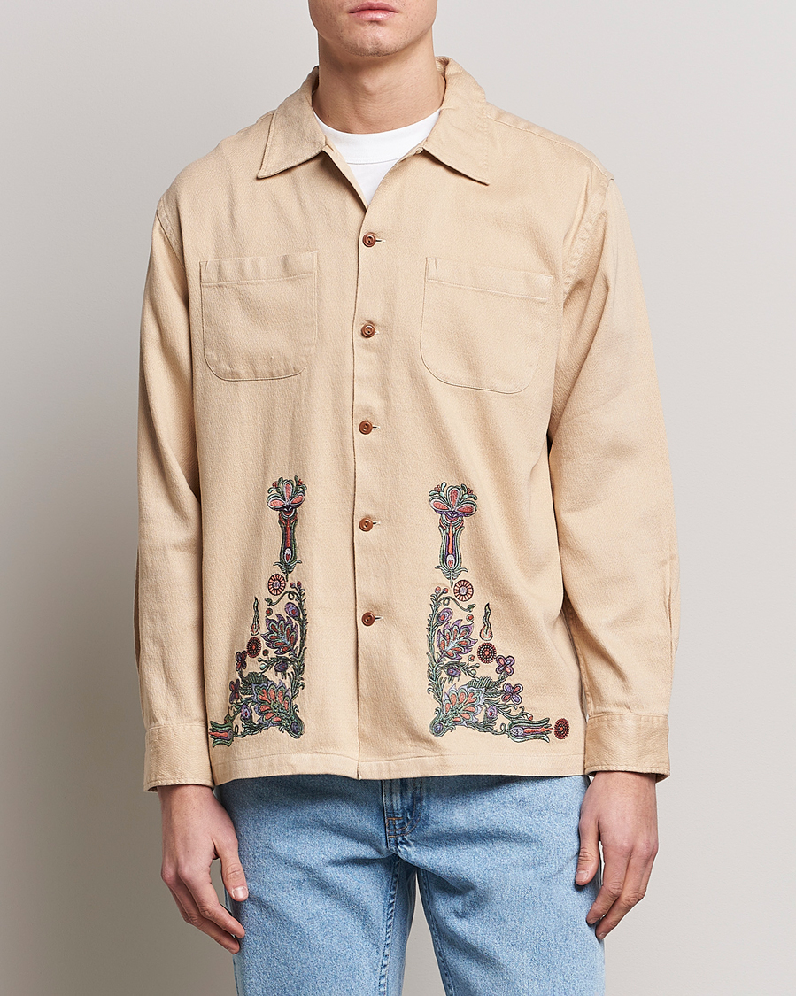 Herren | Hemden | Nudie Jeans | Vincent Floral Overshirt Cream