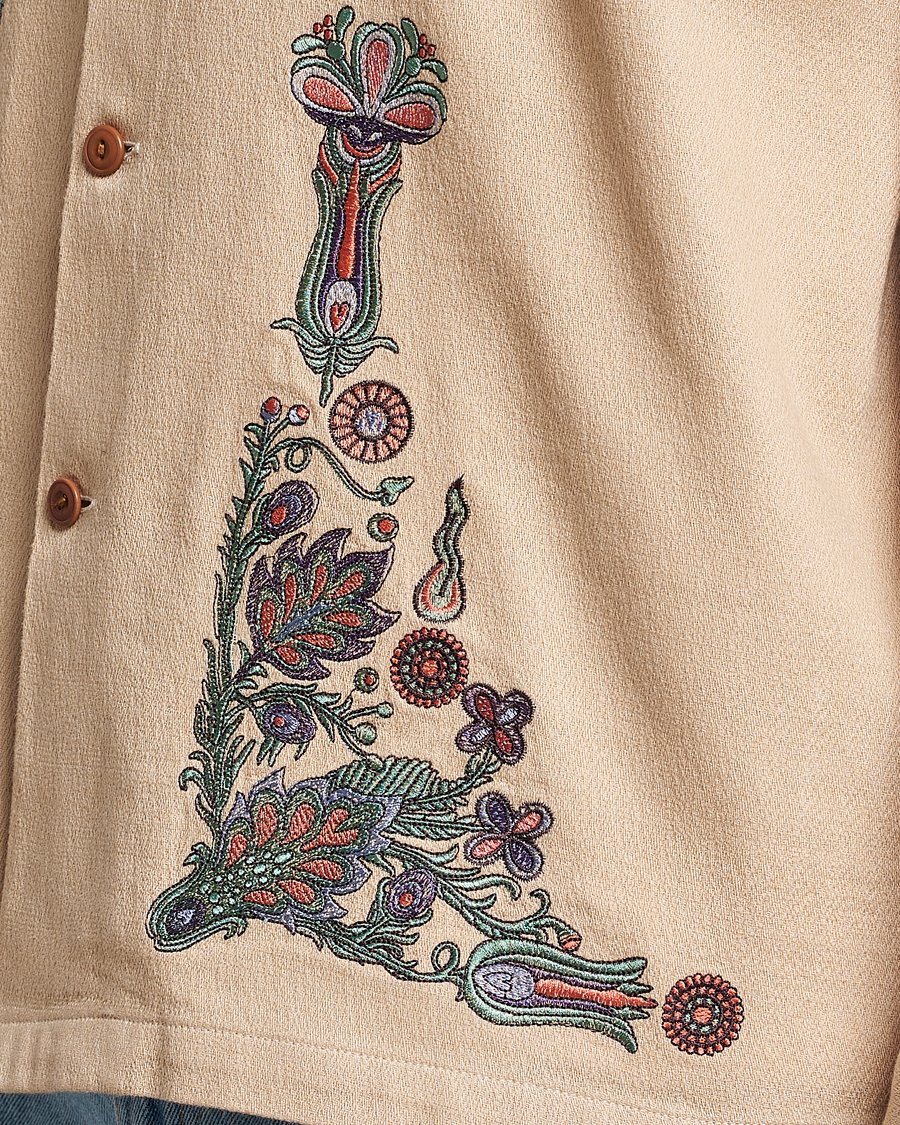 Herren | Hemden | Nudie Jeans | Vincent Floral Overshirt Cream