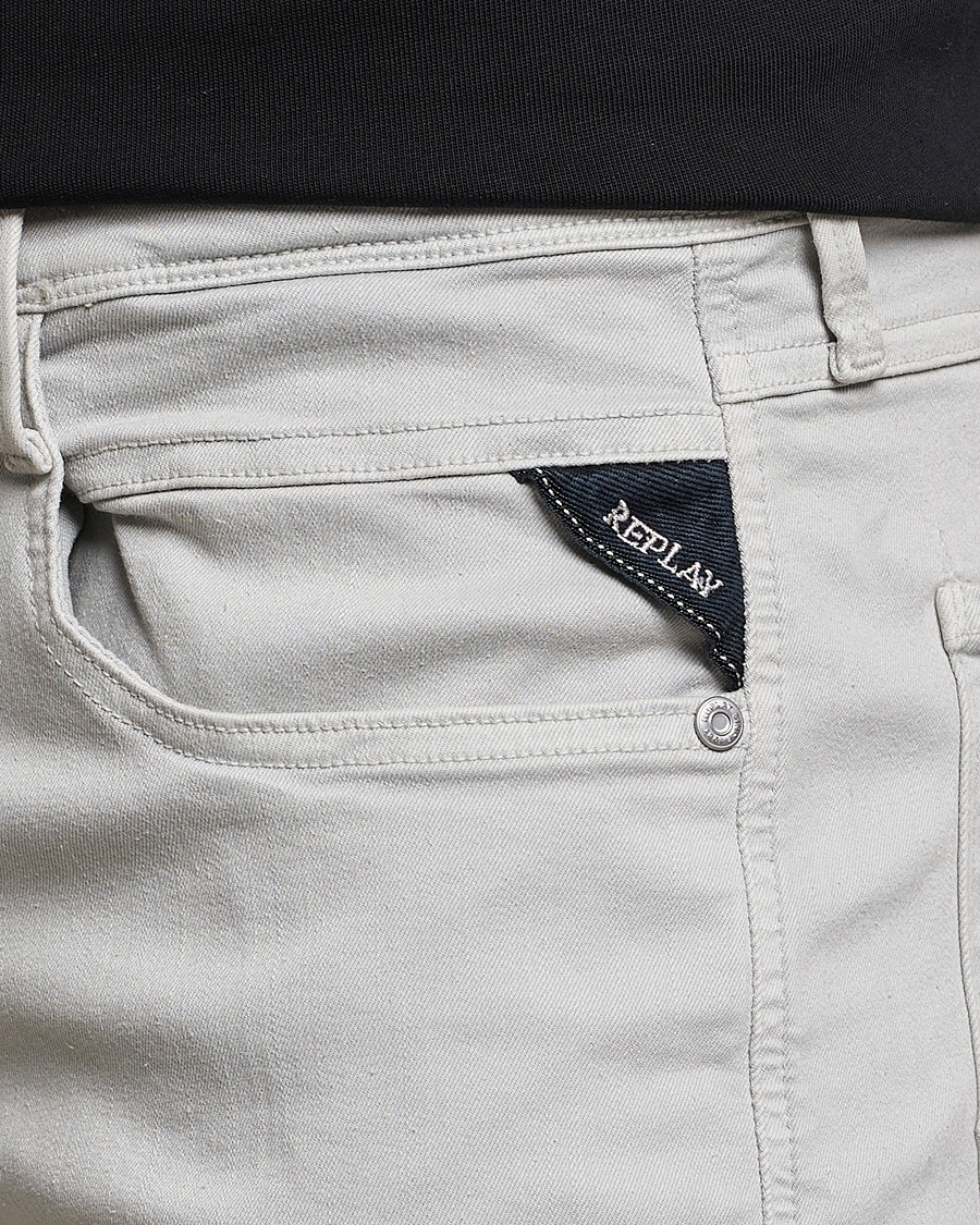 Herren | Hosen | Replay | Anbass Hyperflex X.Lite 5-Pocket Pants Chaulk Grey