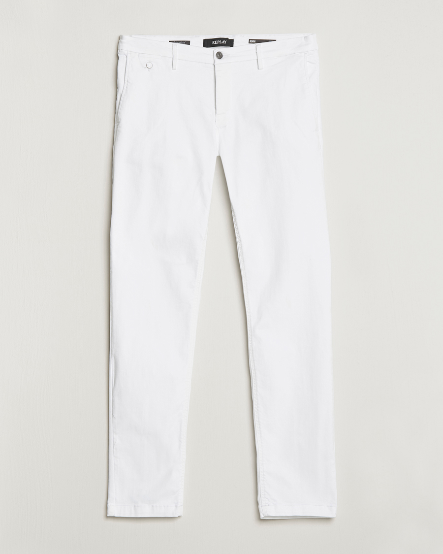 Herren | Hosen | Replay | Benni Hyperflex X-Lite Chinos White