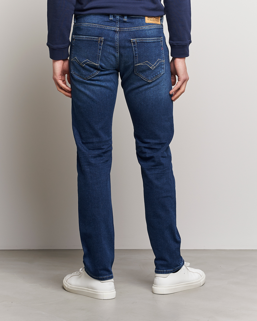 Herren | Jeans | Replay | Grover Straight Fit Stretch Jeans Dark Blue