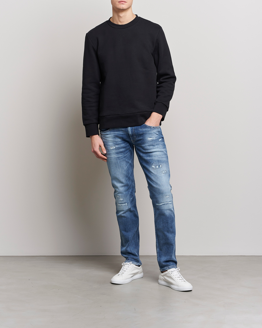 Herren | Jeans | Replay | Anbass Power Stretch 10 Year Wash Jeans Medium Blue