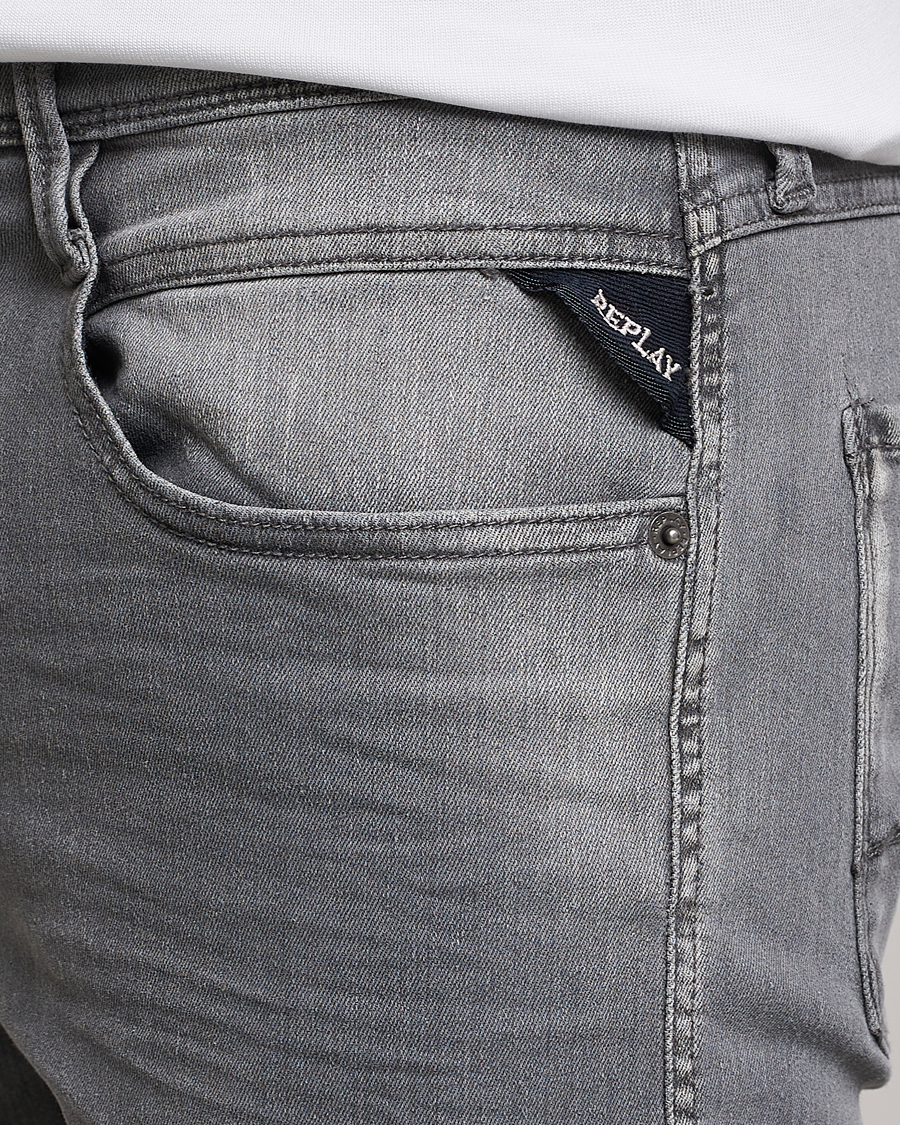 Herren | Jeans | Replay | Anbass Hyperflex Recyceled 360 Jeans Washed Grey
