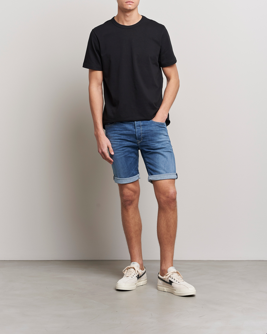 Herren | Shorts | Replay | RBJ901 Hyperflex Denim Shorts Medium Blue