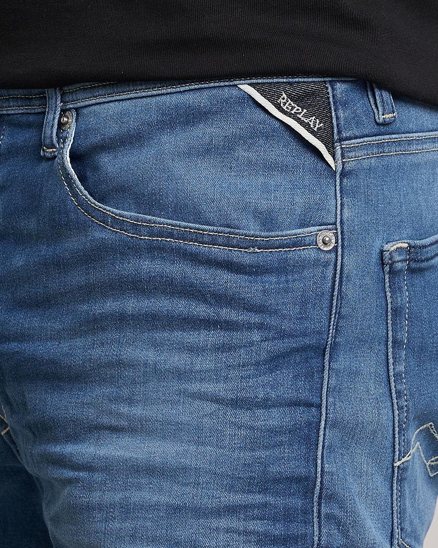 Herren | Shorts | Replay | RBJ901 Hyperflex Denim Shorts Medium Blue