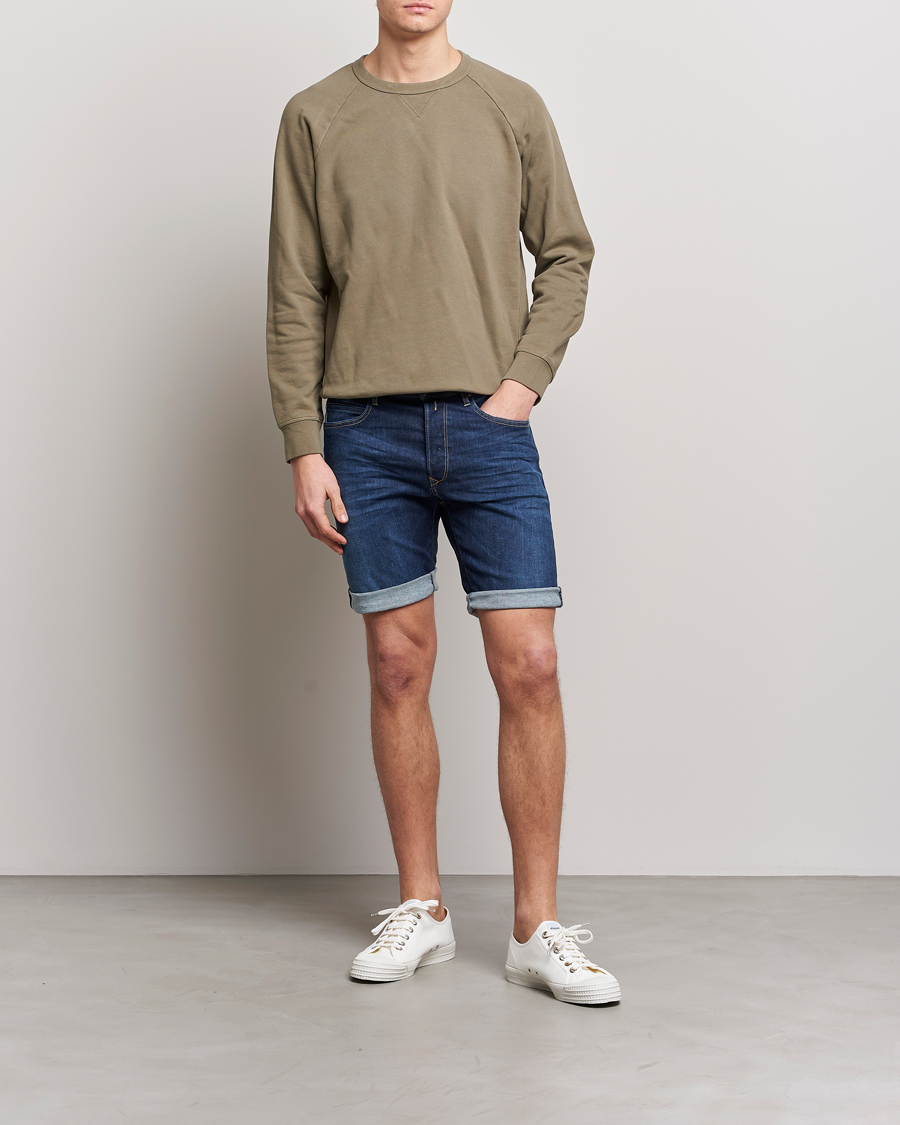Herren | Shorts | Replay | RBJ901 Hyperflex Denim Shorts Dark Blue