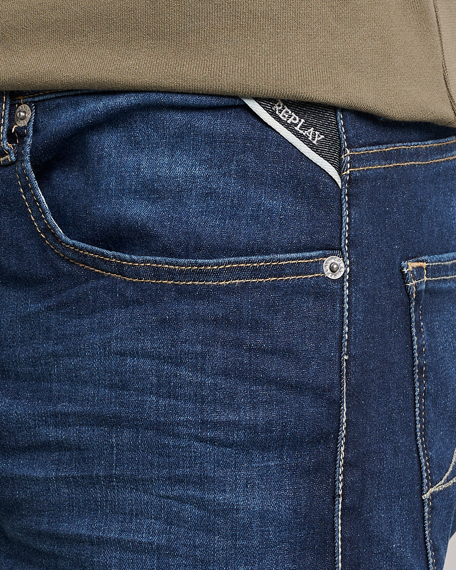 Herren | Shorts | Replay | RBJ901 Hyperflex Denim Shorts Dark Blue