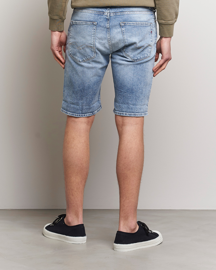 Herren | Shorts | Replay | RBJ901 Super Stretch Bio Denim Shorts Light Blue