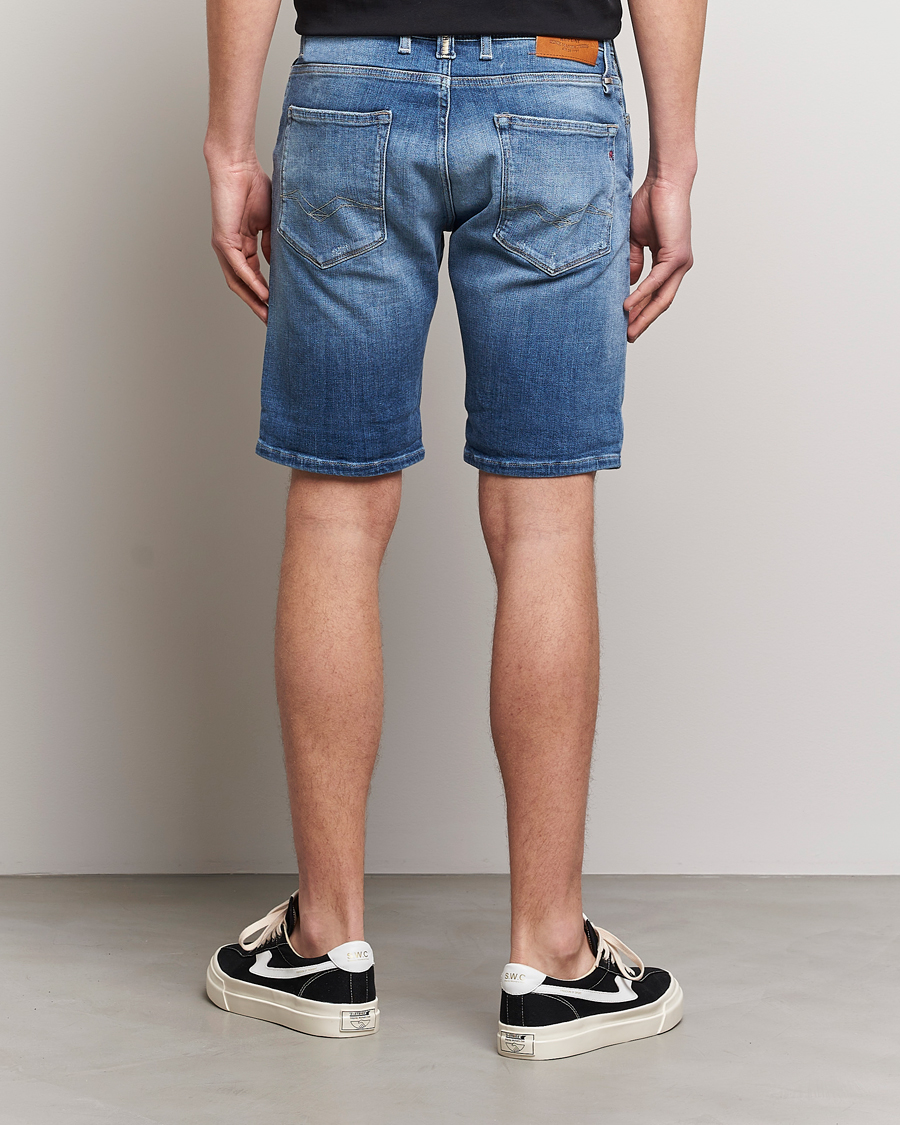 Herren | Shorts | Replay | RBJ901 Stretch 5 Year Wash Denim Shorts Medium Blue