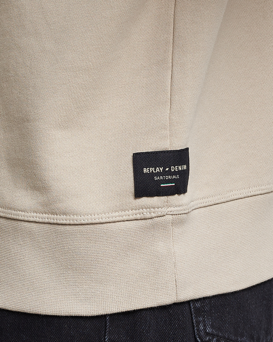 Herren | Pullover | Replay | Sartoriale Jersey Hoodie Cement