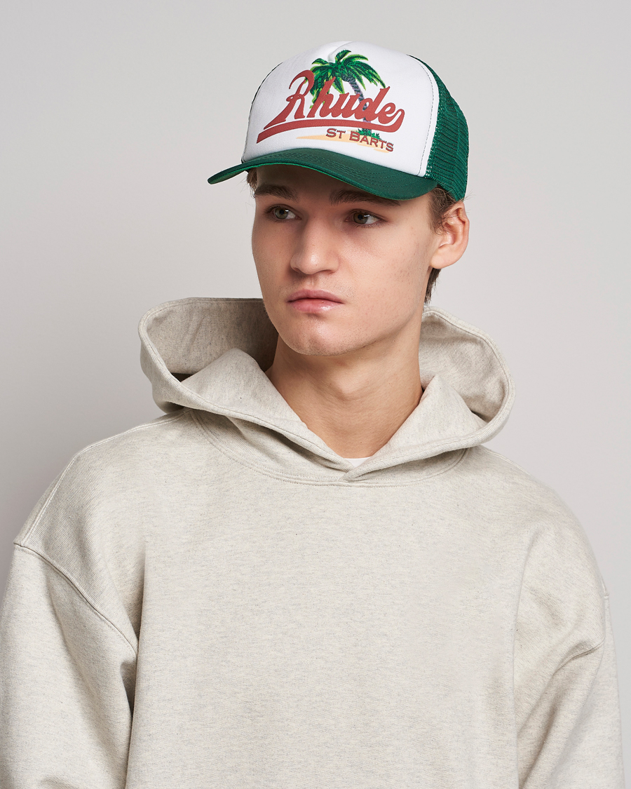 Herren | Rhude Palms Cap Green/White | Rhude | Palms Cap Green/White