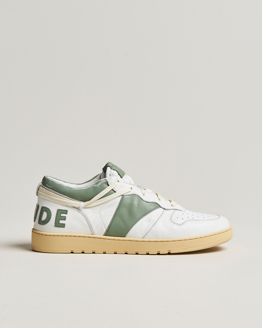 Herren | Rhude Rhecess Sneakers White/Sage | Rhude | Rhecess Sneakers White/Sage