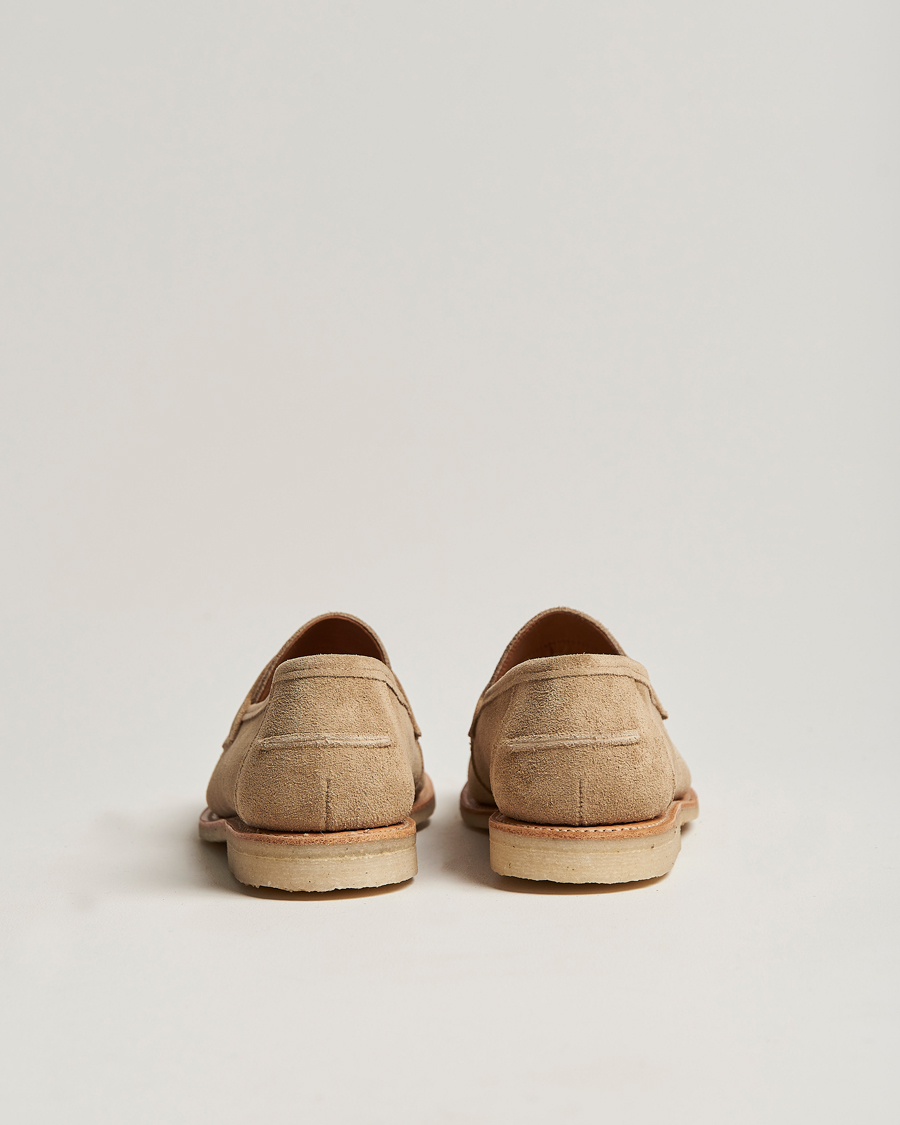 Herren | Sanders Edwin Unlined Suede Penny Loafer Milkshake | Sanders | Edwin Unlined Suede Penny Loafer Milkshake