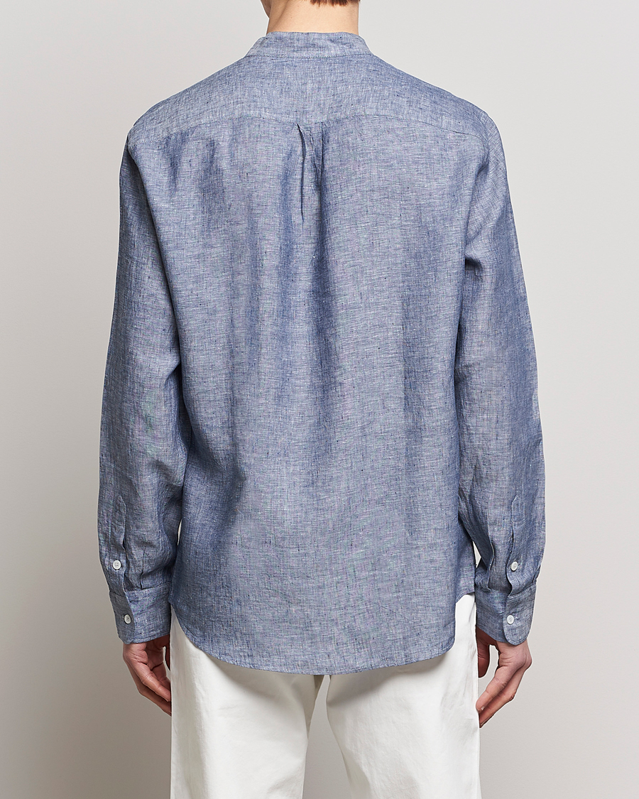 Herren | Hemden | SEASE | Fishtail Linen Shirt Sky Blue