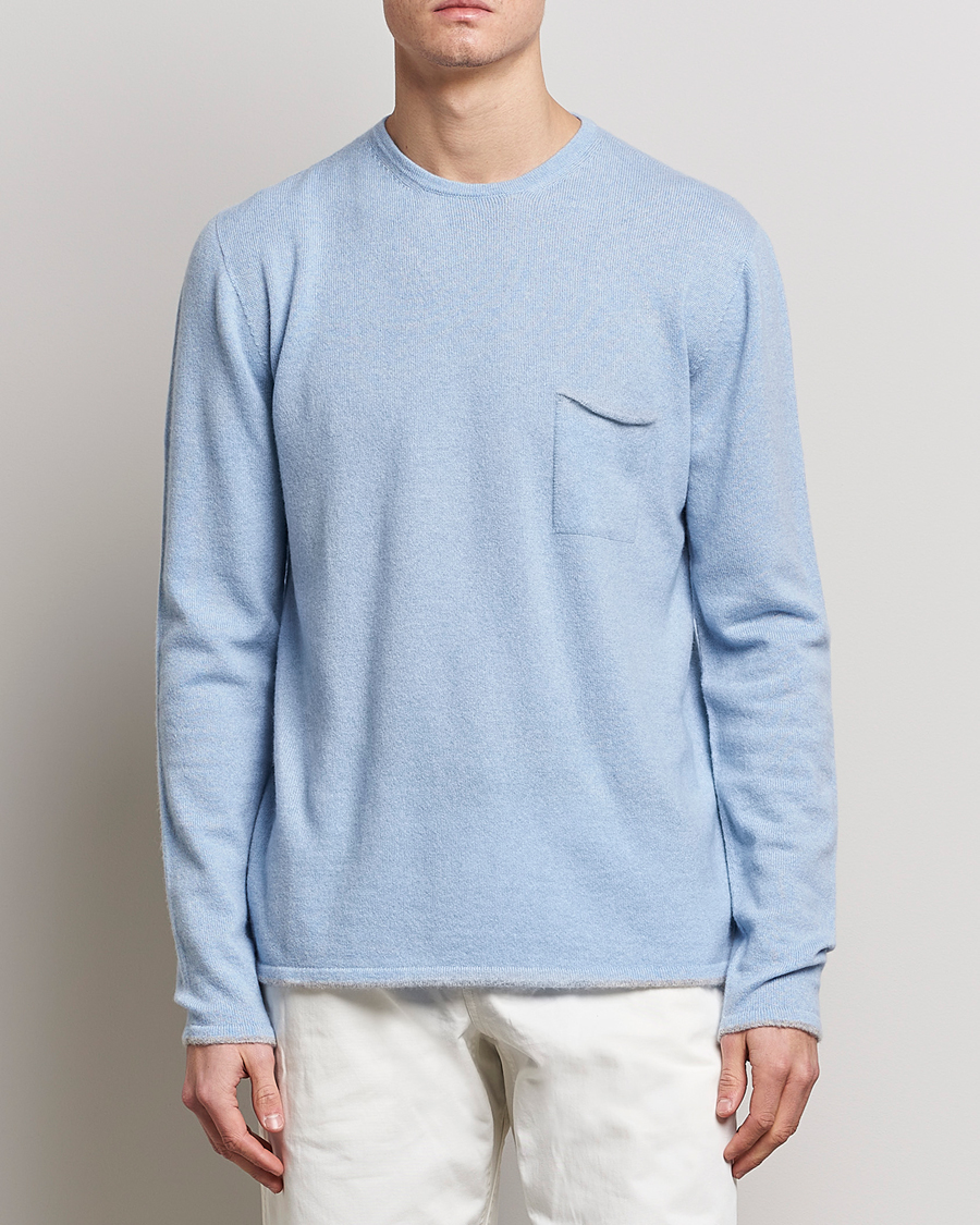 Herren | Pullover | SEASE | Shore 2.0 Cashmere Pullover Sky Blue
