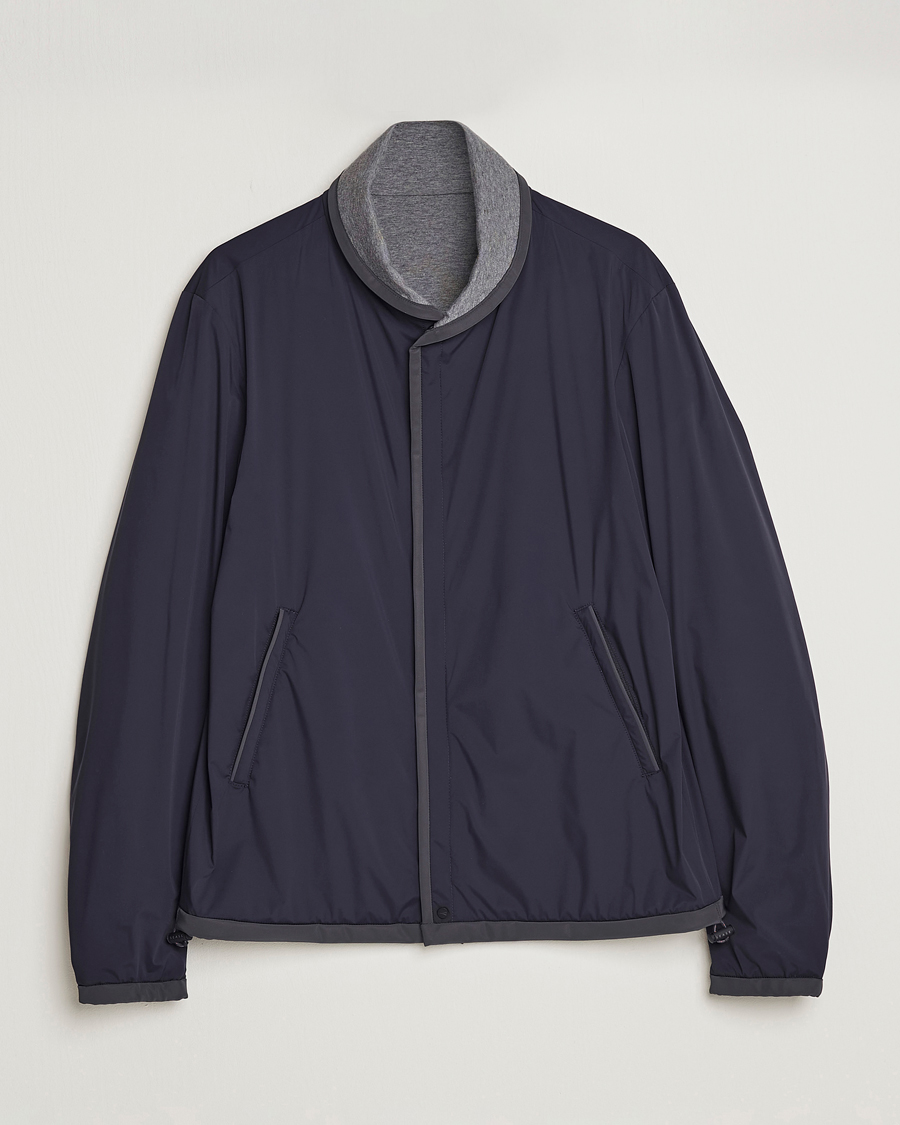 Herren | Jacken | SEASE | Reversible Stretch Nylon Jacket Navy