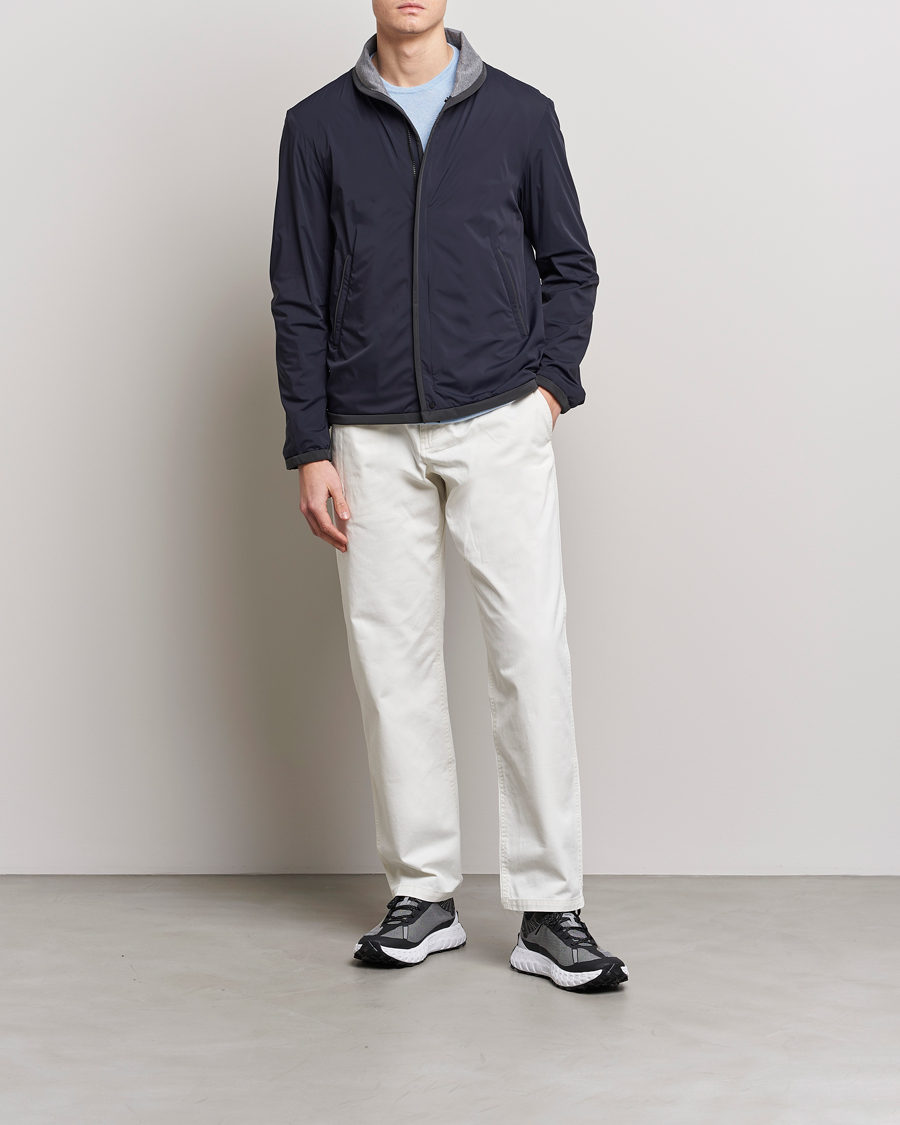 Herren | Jacken | SEASE | Reversible Stretch Nylon Jacket Navy