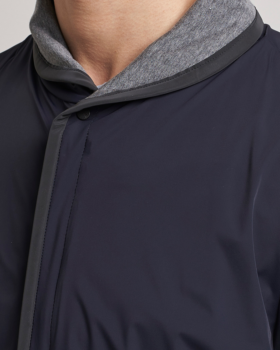 Herren | Jacken | SEASE | Reversible Stretch Nylon Jacket Navy