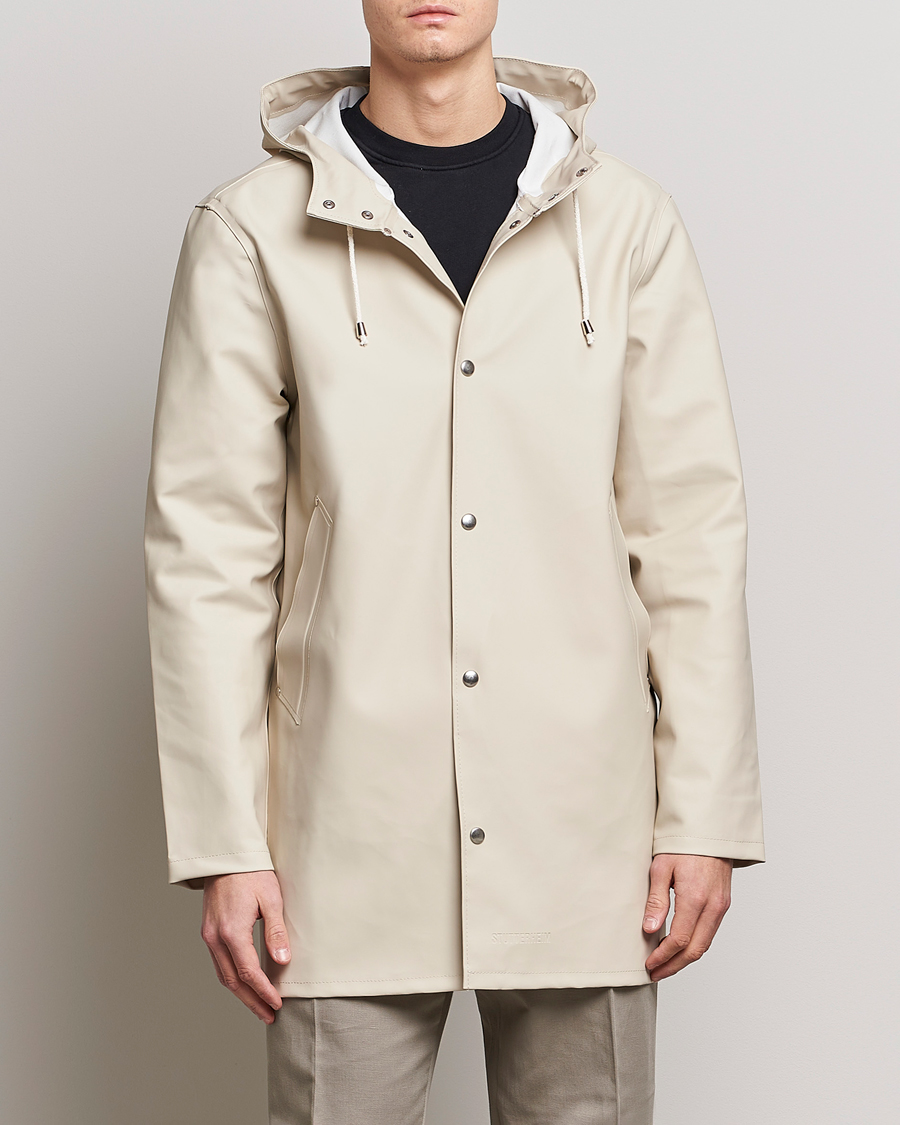 Herren | Jacken | Stutterheim | Stockholm Raincoat Oyster Grey