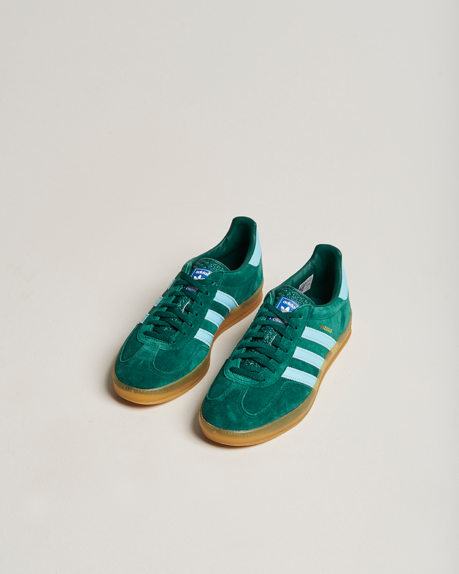 Herren | adidas Originals Gazelle Sneaker Green/Sky Blue | adidas Originals | Gazelle Sneaker Green/Sky Blue