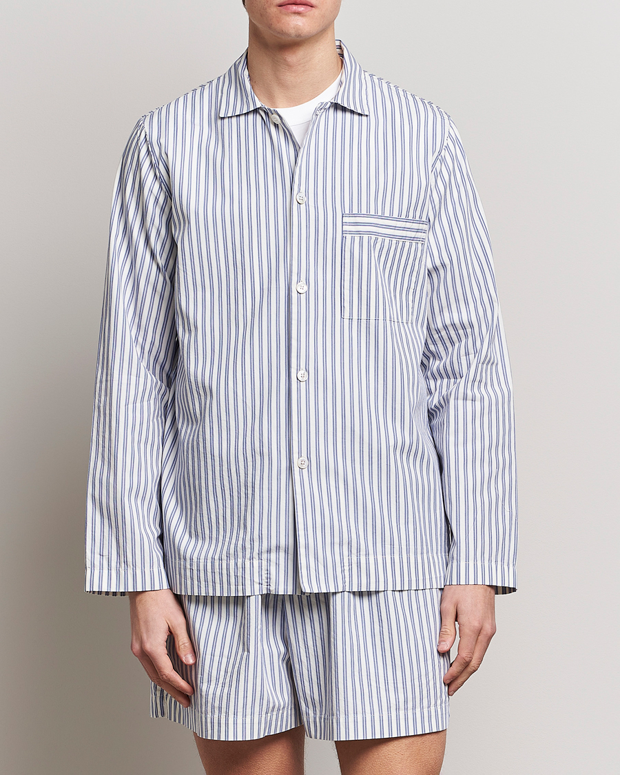 Herren | Pyjamas | Tekla | Poplin Pyjama Shirt Skagen Stripes