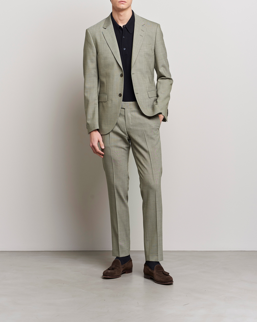 Herren | Sakkos | Tiger of Sweden | Jamonte Wool Blazer Uniform Green
