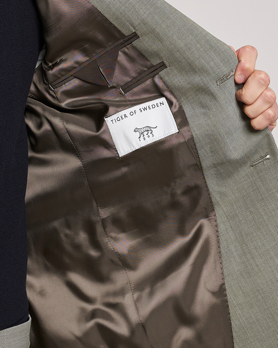 Herren | Sakkos | Tiger of Sweden | Jamonte Wool Blazer Uniform Green