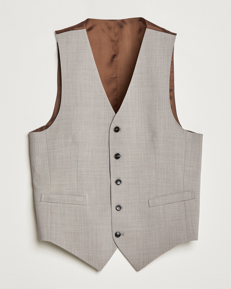 Herren | Sakkos | Tiger of Sweden | Wade Wool Waistcoat Irish Cream