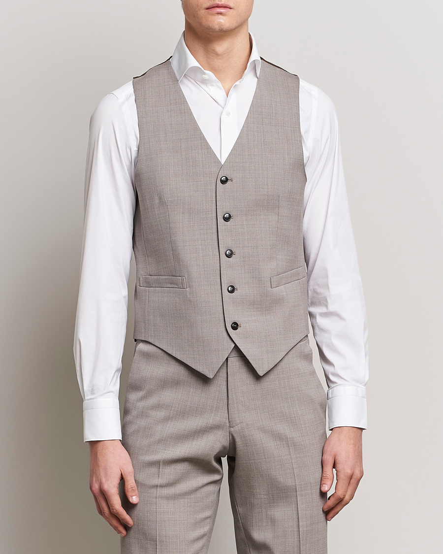 Herren | Sakkos | Tiger of Sweden | Wade Wool Waistcoat Irish Cream