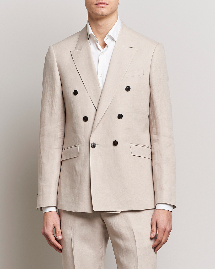 Herren | Sakkos | Tiger of Sweden | Heldin Linen Blazer Cream Sand