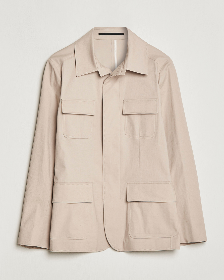 Herren | Jacken | Tiger of Sweden | Jora Cotton Linen Jacket Cream Sand