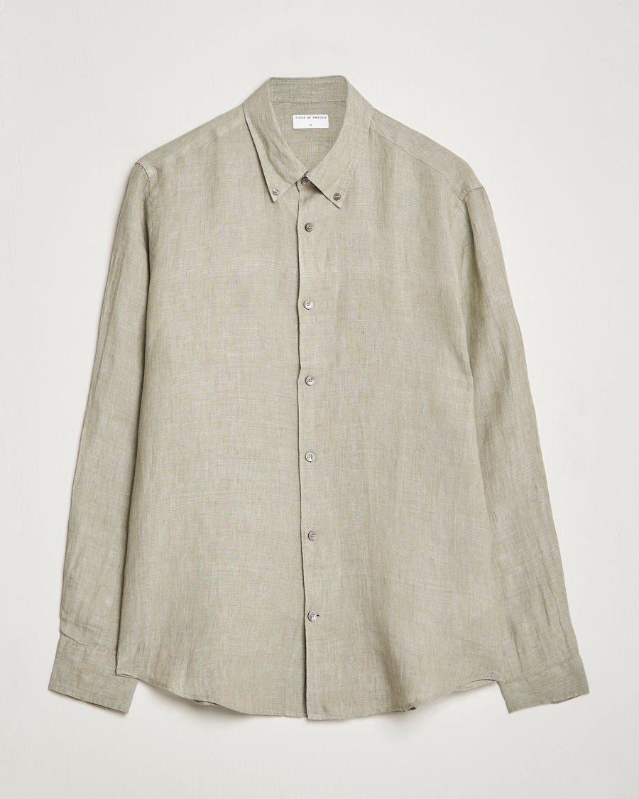 Herren | Hemden | Tiger of Sweden | Sankt Linen Shirt Shadow
