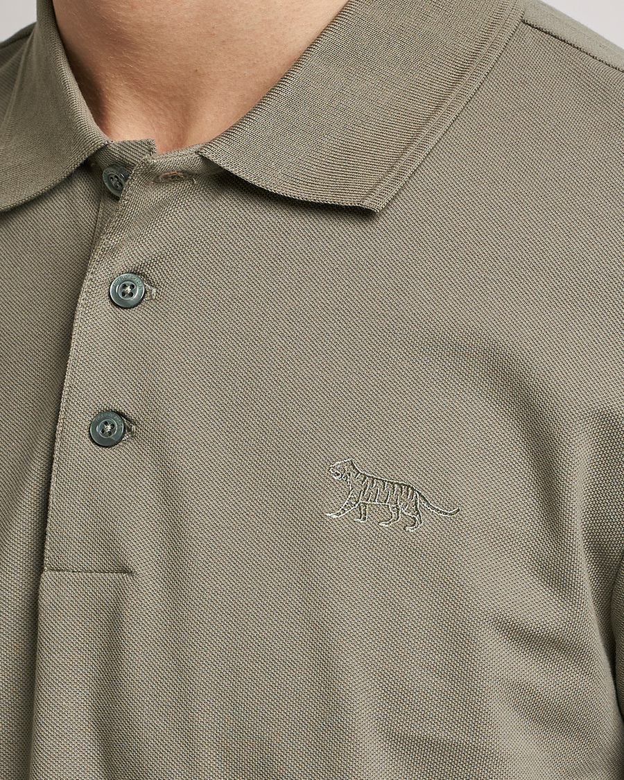 Herren | Poloshirts | Tiger of Sweden | Diaros Cotton Pique Light Khaki